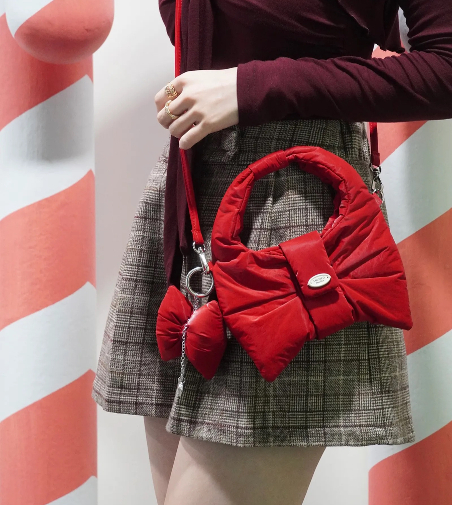LimeLike x Chunico | 聯名蝴蝶結包 Mini Riho Bag - 限定紅