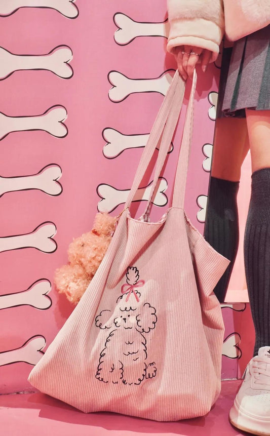 Oh là là Pets! 雙面絨糖托特包 ChuChu