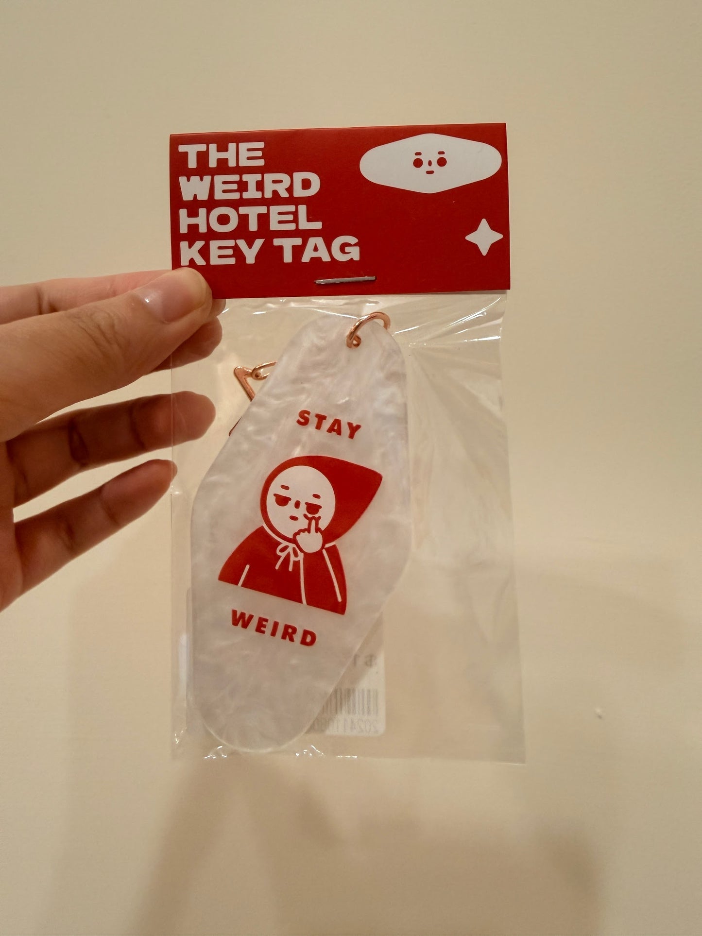 THE WEIRD HOTEL KEY TAG