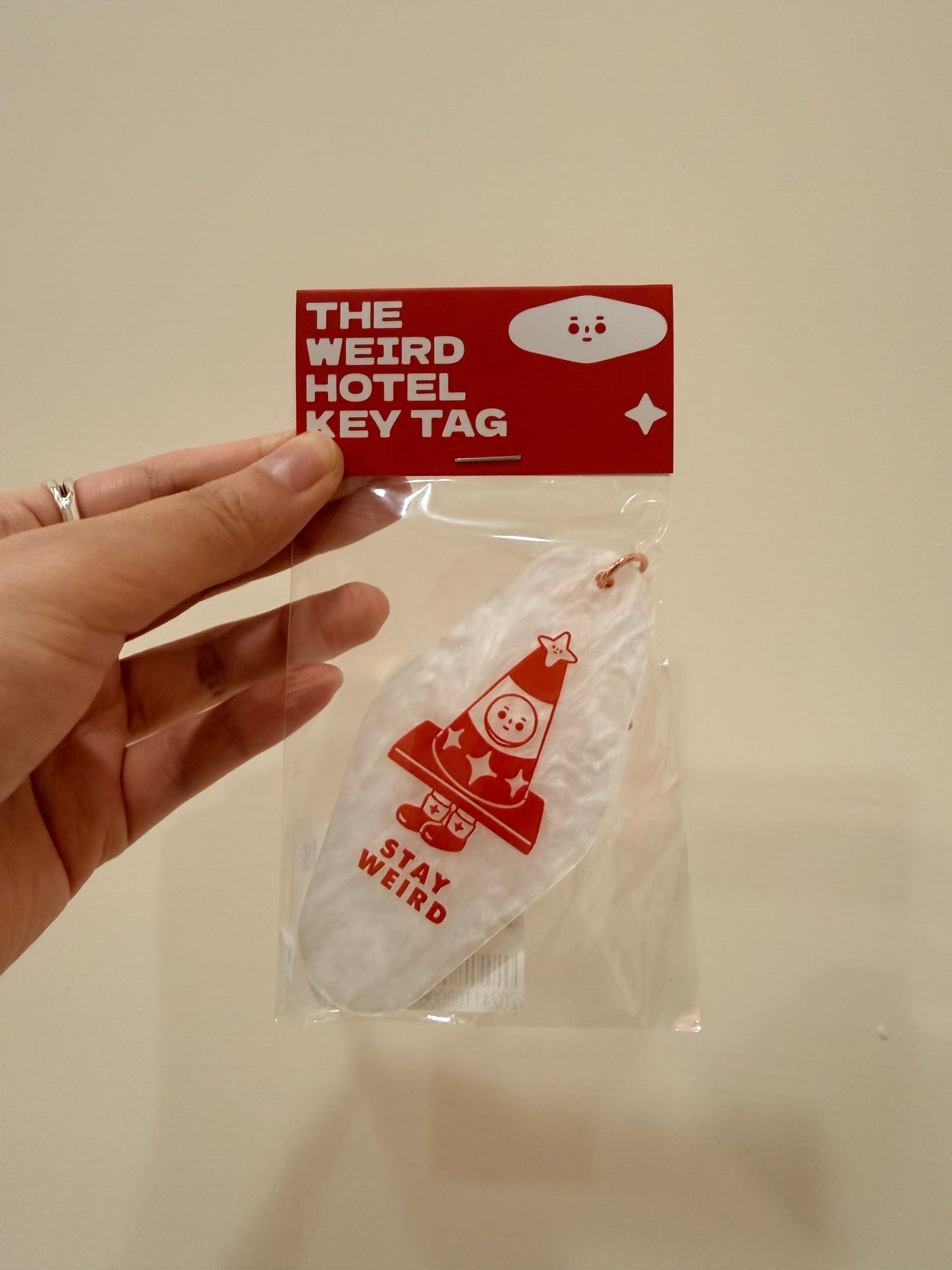 THE WEIRD HOTEL KEY TAG