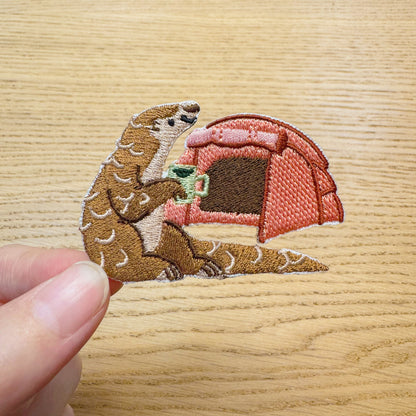 露營動物 刺繡布貼